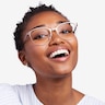 Kali Or rose MétalMontures de lunettes de vue pour Femmes d'EyeBuyDirect