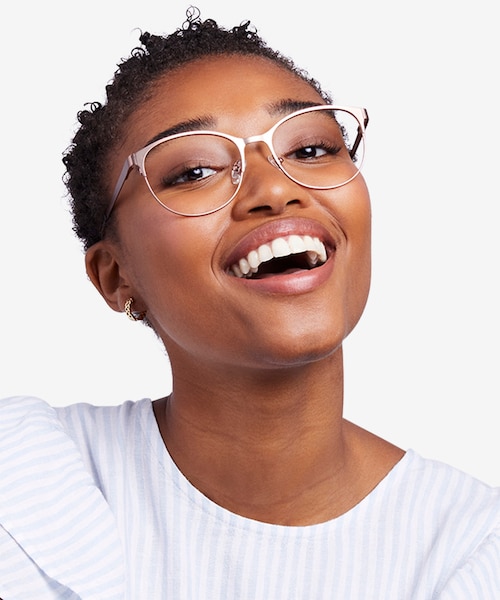 Kali Rose Gold MetalEyeglass Frames for Women from EyeBuyDirect