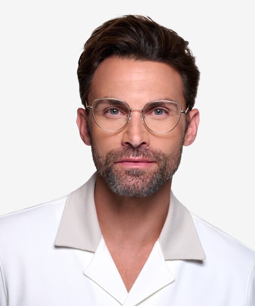 Clotilde Gold MetalEyeglass Frames for Men from EyeBuyDirect