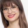 Clotilde Silver MetalEyeglass Frames for Women from EyeBuyDirect