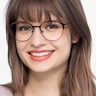 Emma Brun MétalMontures de lunettes de vue pour Femmes d'EyeBuyDirect