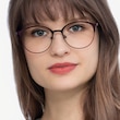 Emma Red MetalEyeglass Frames for Women from EyeBuyDirect