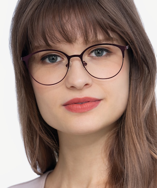Emma Red MetalEyeglass Frames for Women from EyeBuyDirect