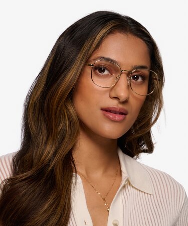 Golden Vantage -  Vintage Metal Eyeglasses