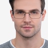 Arco Noir MétalMontures de lunettes de vue pour Hommes d'EyeBuyDirect