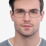 Arco Navy MetalEyeglass Frames for Men from EyeBuyDirect
