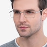 Arco Silver MetalEyeglass Frames for Men from EyeBuyDirect