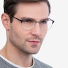 Chambery Blue MetalEyeglass Frames for Men from EyeBuyDirect