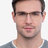Edito Black MetalEyeglass Frames for Men from EyeBuyDirect