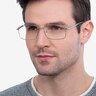Onex Argenté MétalMontures de lunettes de vue pour Hommes d'EyeBuyDirect