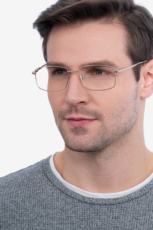 Onex Gold MetalEyeglass Frames for Men from EyeBuyDirect