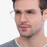 Onex Gold MetalEyeglass Frames for Men from EyeBuyDirect