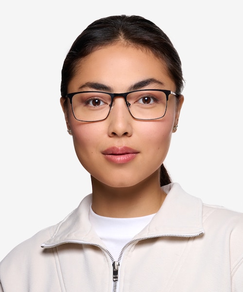 Vigo Black MetalEyeglass Frames for Women from EyeBuyDirect