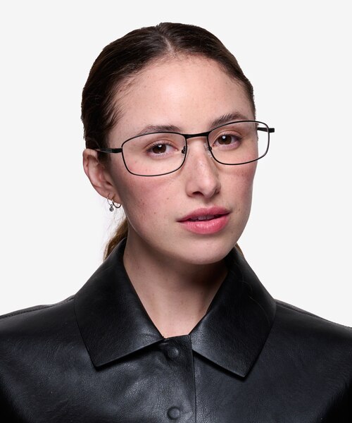 Madon Noir MétalMontures de lunettes de vue pour Femmes d'EyeBuyDirect