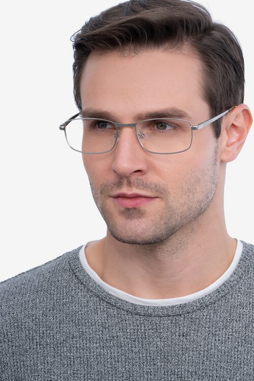 Madon Silver MetalEyeglass Frames for Men from EyeBuyDirect