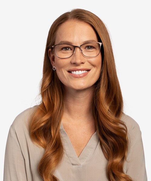 Kasia Rose Gold MetalEyeglass Frames for Women from EyeBuyDirect