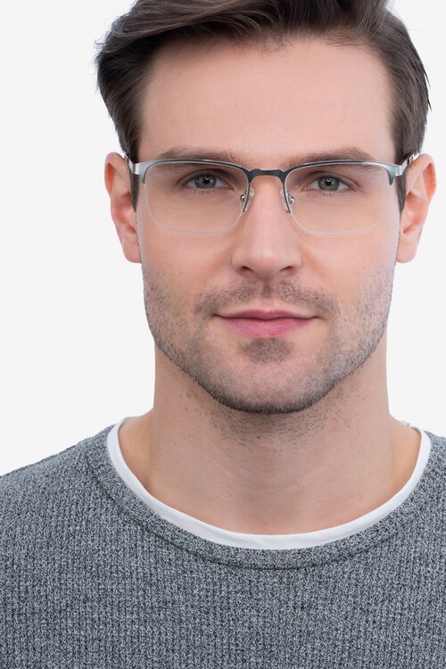 Valery Silver MetalEyeglass Frames for Men from EyeBuyDirect