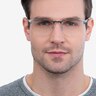 Valery Silver MetalEyeglass Frames for Men from EyeBuyDirect