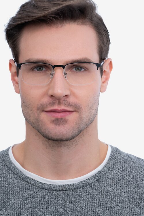 Valery Black MetalEyeglass Frames for Men from EyeBuyDirect