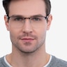 Valery Black MetalEyeglass Frames for Men from EyeBuyDirect