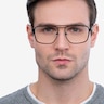 Gallo Black MetalEyeglass Frames for Men from EyeBuyDirect