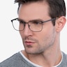 Strategy Gunmetal MetalEyeglass Frames for Men from EyeBuyDirect