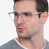 Strategy Silver MetalEyeglass Frames for Men from EyeBuyDirect