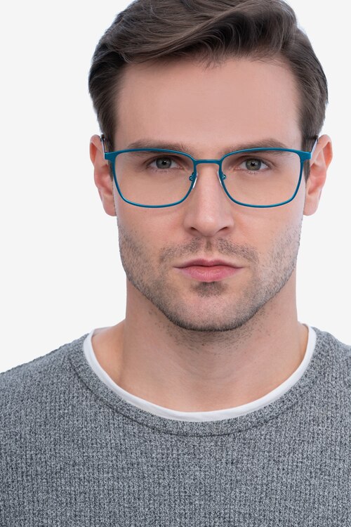 Strategy Blue MetalEyeglass Frames for Men from EyeBuyDirect