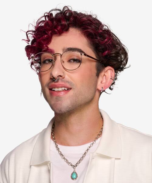 Rose Gold St Michel -  Metal Eyeglasses