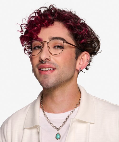 St Michel Or rose MétalMontures de lunettes de vue pour Hommes d'EyeBuyDirect