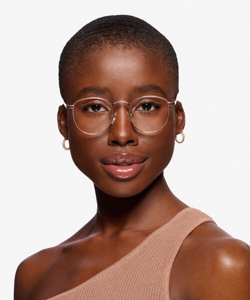 St Michel Or rose MétalMontures de lunettes de vue pour Femmes d'EyeBuyDirect