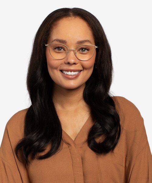 Trance Doré MétalMontures de lunettes de vue pour Femmes d'EyeBuyDirect