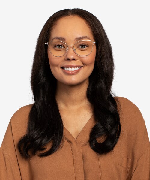 Trance Silver MetalEyeglass Frames for Women from EyeBuyDirect