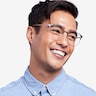 Disperse Noir MétalMontures de lunettes de vue pour Hommes d'EyeBuyDirect