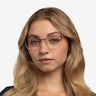 Disperse Green MetalEyeglass Frames for Women from EyeBuyDirect