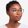 Garance Black Gold MetalEyeglass Frames for Women from EyeBuyDirect