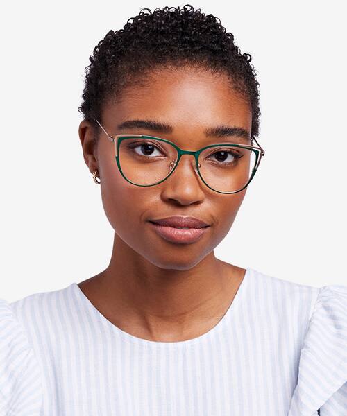 Green & Gold Garance -  Metal Eyeglasses