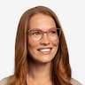 Garance Red & Gold MetalEyeglass Frames for Women from EyeBuyDirect