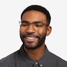Hewitt Black Gold MetalEyeglass Frames for Men from EyeBuyDirect
