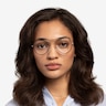 Cana Tortoise  Gold MetalEyeglass Frames for Women from EyeBuyDirect