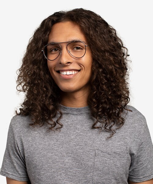 Cana Tortoise  Silver MetalEyeglass Frames for Men from EyeBuyDirect