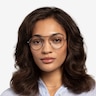 Cana Tortoise  Silver MetalEyeglass Frames for Women from EyeBuyDirect