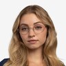 Equinox Gunmetal MetalEyeglass Frames for Women from EyeBuyDirect