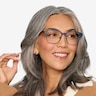Intense Navy Blue & Tortoise Acetate-metalMontures de lunettes de vue pour Femmes d'EyeBuyDirect