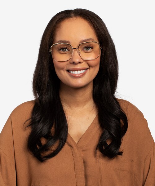 Astoria Gold MetalEyeglass Frames for Women from EyeBuyDirect