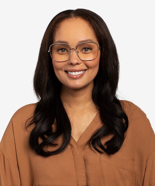 Astoria Argenté MétalMontures de lunettes de vue pour Femmes d'EyeBuyDirect