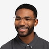 Roman Rose Gold MetalEyeglass Frames for Men from EyeBuyDirect