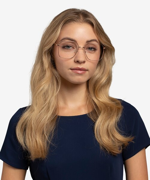 Roman Rose Gold MetalEyeglass Frames for Women from EyeBuyDirect