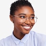 Roman Golden MetalEyeglass Frames for Women from EyeBuyDirect