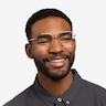 Roman Argenté MétalMontures de lunettes de vue pour Hommes d'EyeBuyDirect